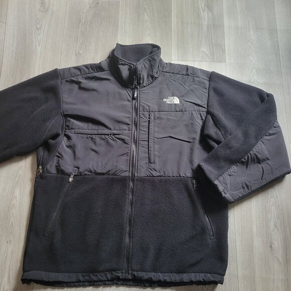 The North Face Mens Denali Black Fleece Jacket Size L Full Zip - Picture 1 of 7